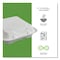 Eco-Products Vanguard Renewable and Compostable Sugarcane Clamshells, 1-Compartment, 9 x 9 x 3, White, PK200 PK EP-HC91NFA - alternate 2